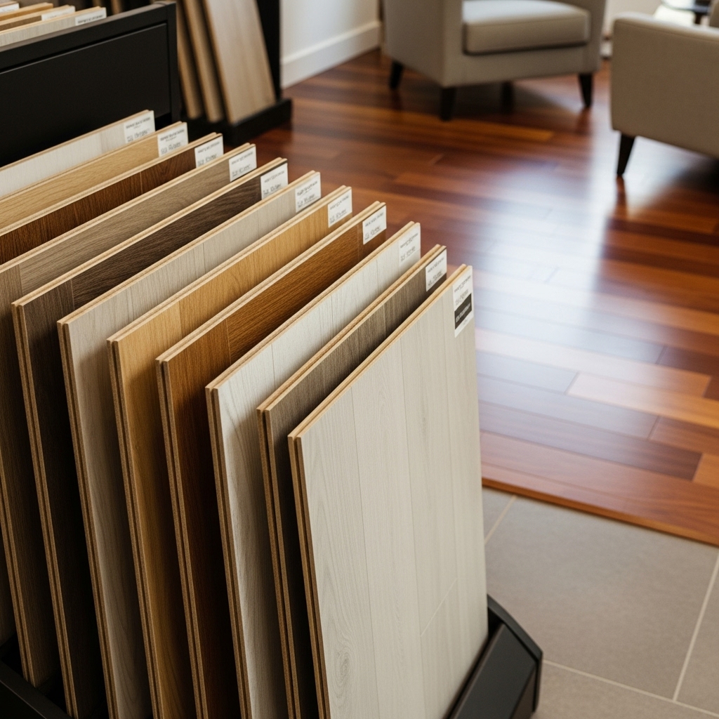 Professional flooring installation services showcase featuring various flooring materials and expert installation techniques